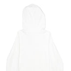 LEVI'S Mens White Hoodie S Cotton Blend Pullover Drawstring Hooded Sweatshirt