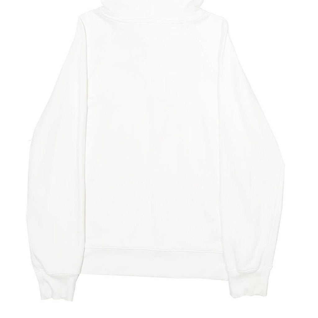 LEVI'S Mens White Hoodie S Cotton Blend Pullover Drawstring Hooded Sweatshirt