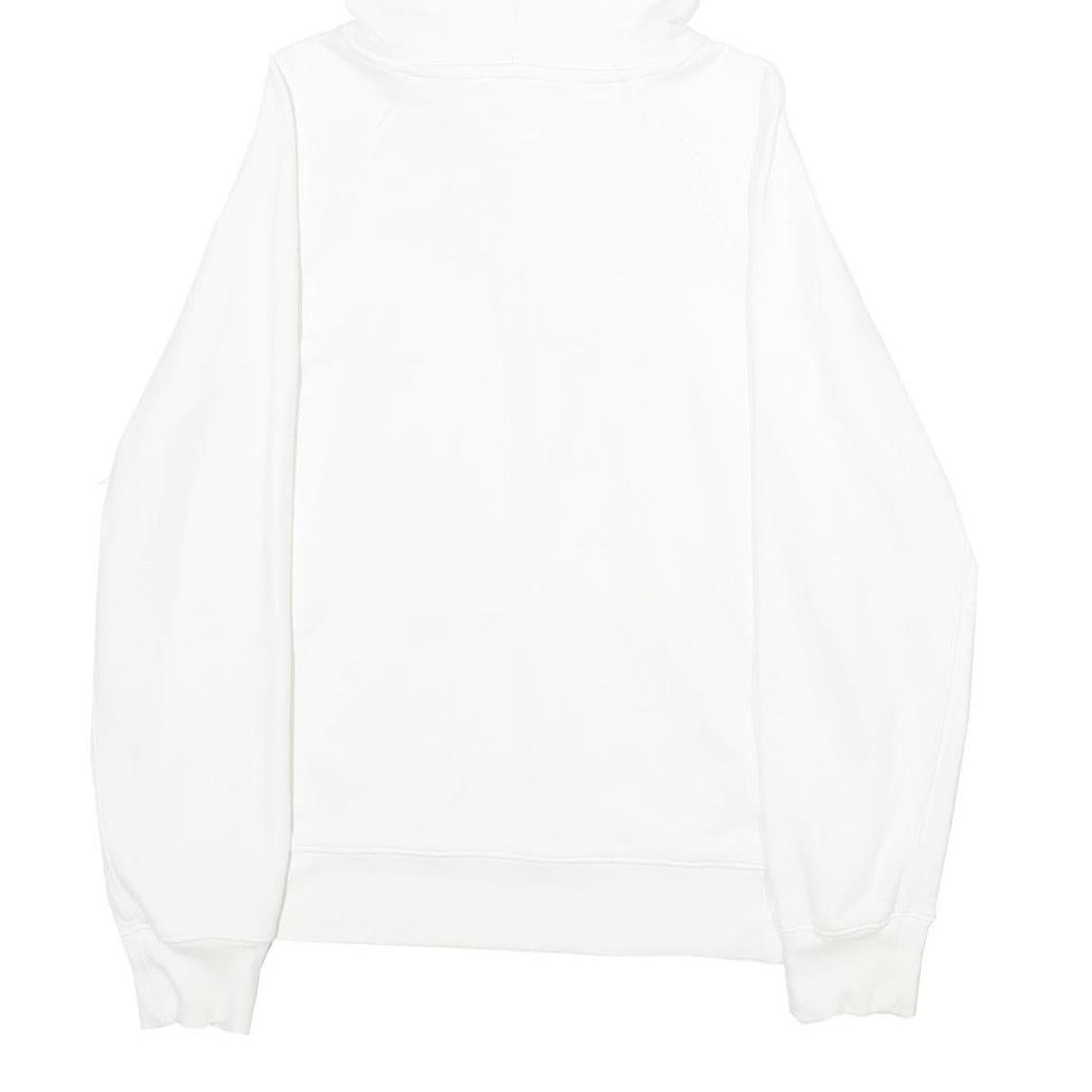 LEVI'S Mens White Hoodie S Cotton Blend Pullover Drawstring Hooded Sweatshirt