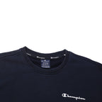 CHAMPION Mens Black Crew Neck M Cotton Blend Sweatshirt Logo Embroidery
