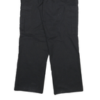 DICKIES Mens Cotton Blend Black Regular Straight Trousers W32 L30 Workwear Cargo