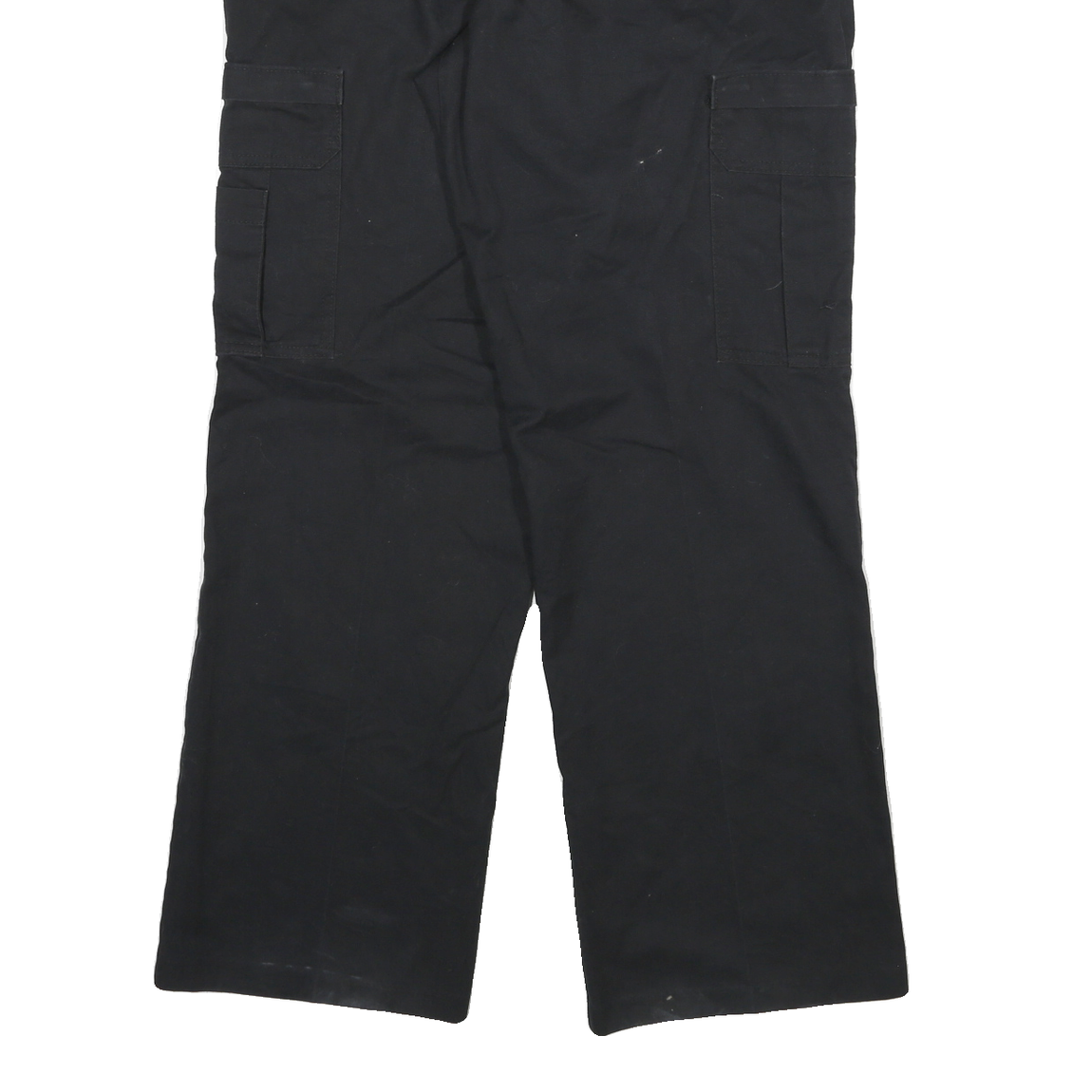 DICKIES Mens Cotton Blend Black Regular Straight Trousers W32 L30 Workwear Cargo