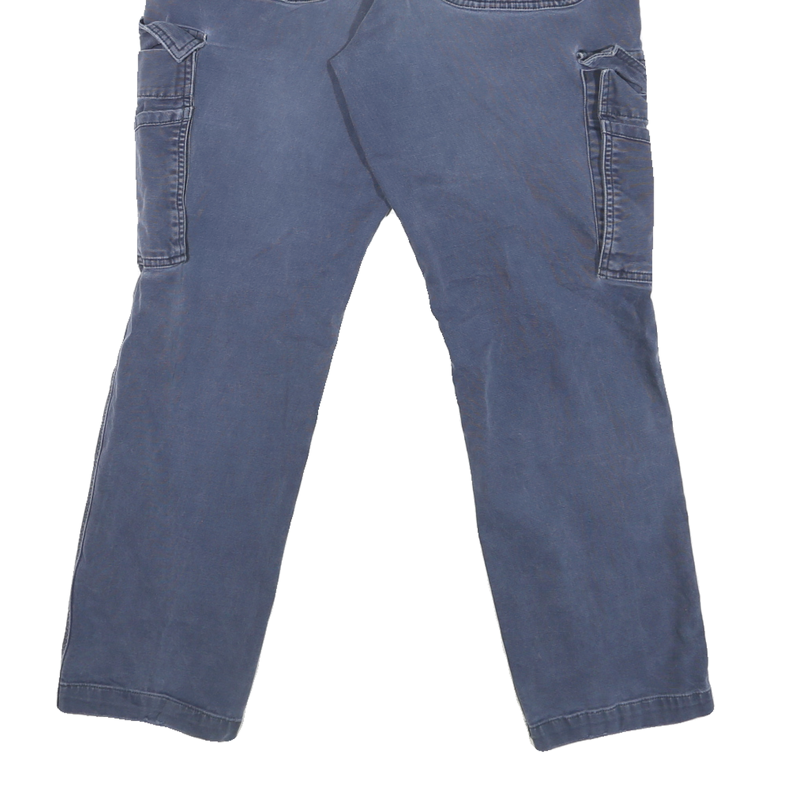 CARHARTT Mens Classic Blue Cargo Cotton Blend Jeans W32 L28 Drawstring Pockets