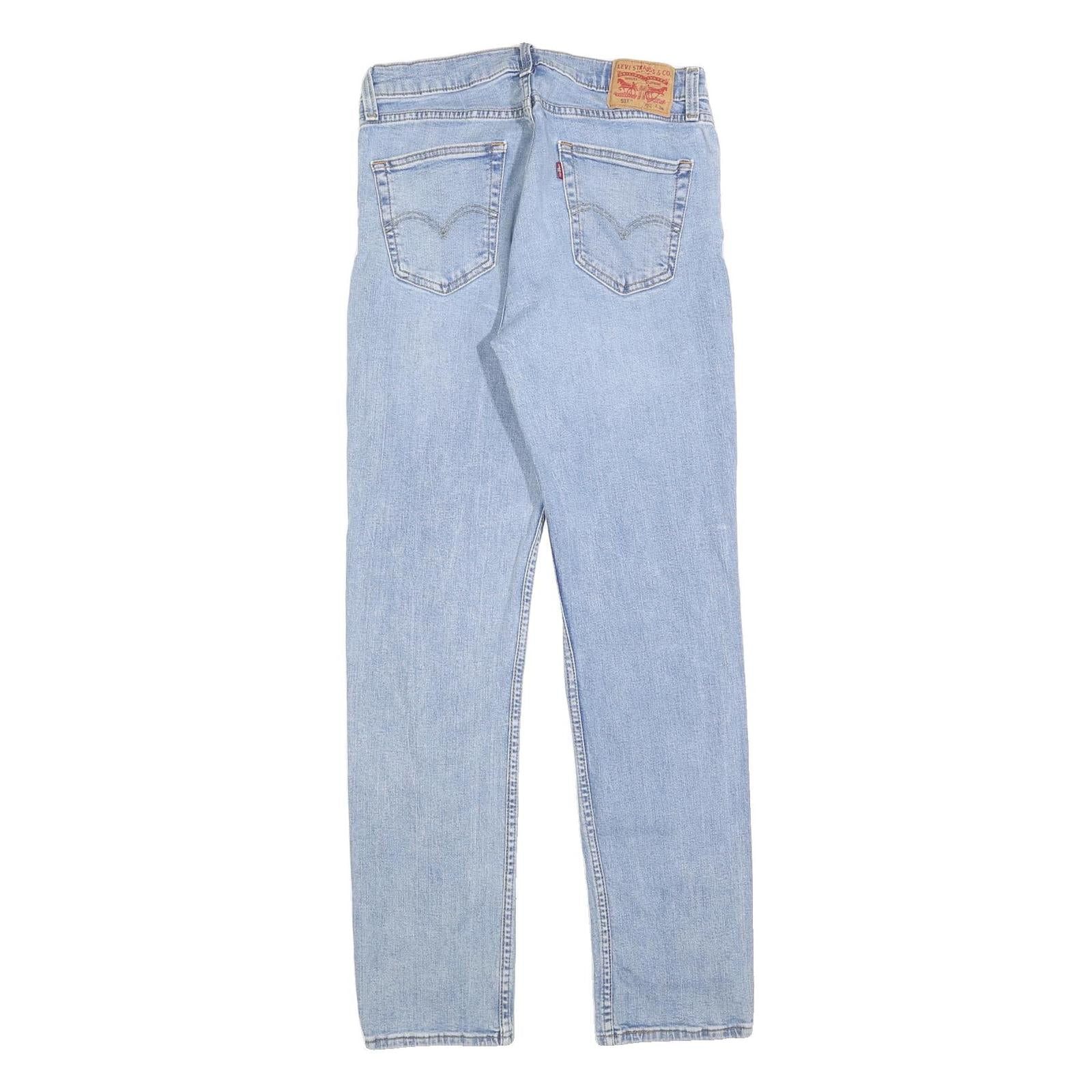 LEVI'S 511 Slim Mens Jeans Blue Slim Skinny Denim Light W33 L34 Stylish Fit