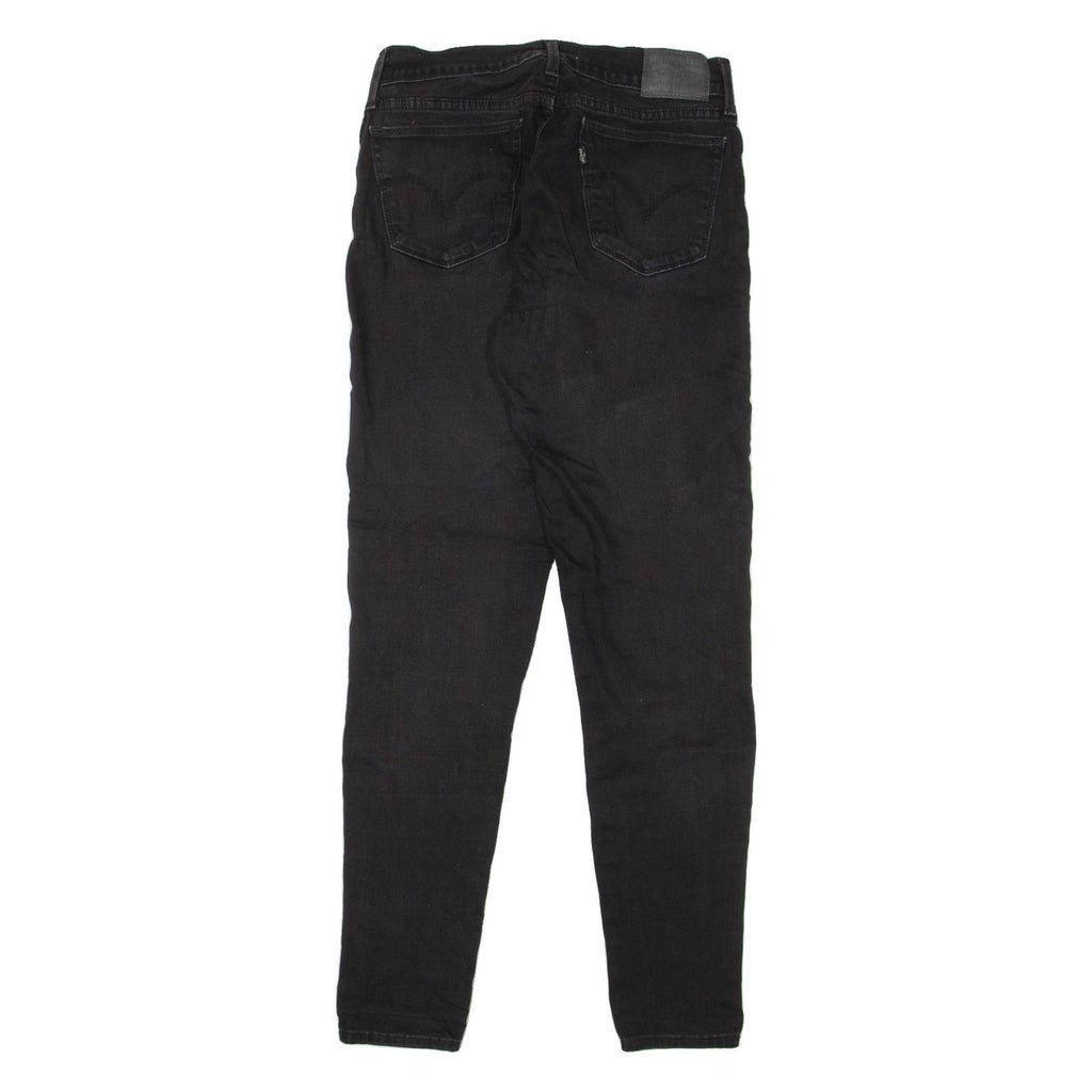 LEVI'S 710 Womens Jeans Black Slim Skinny Denim W28 L30