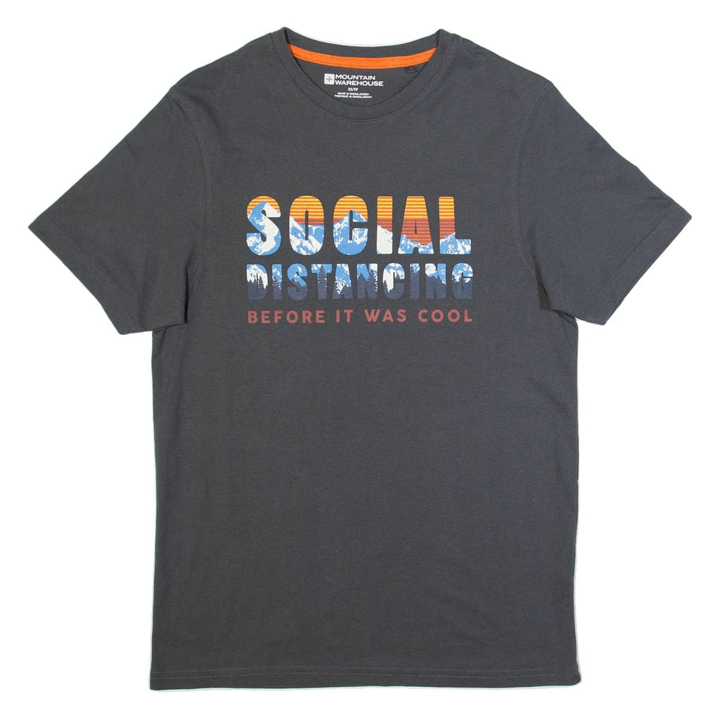 MOUNTAIN WAREHOUSE Mens T-Shirt Grey XS