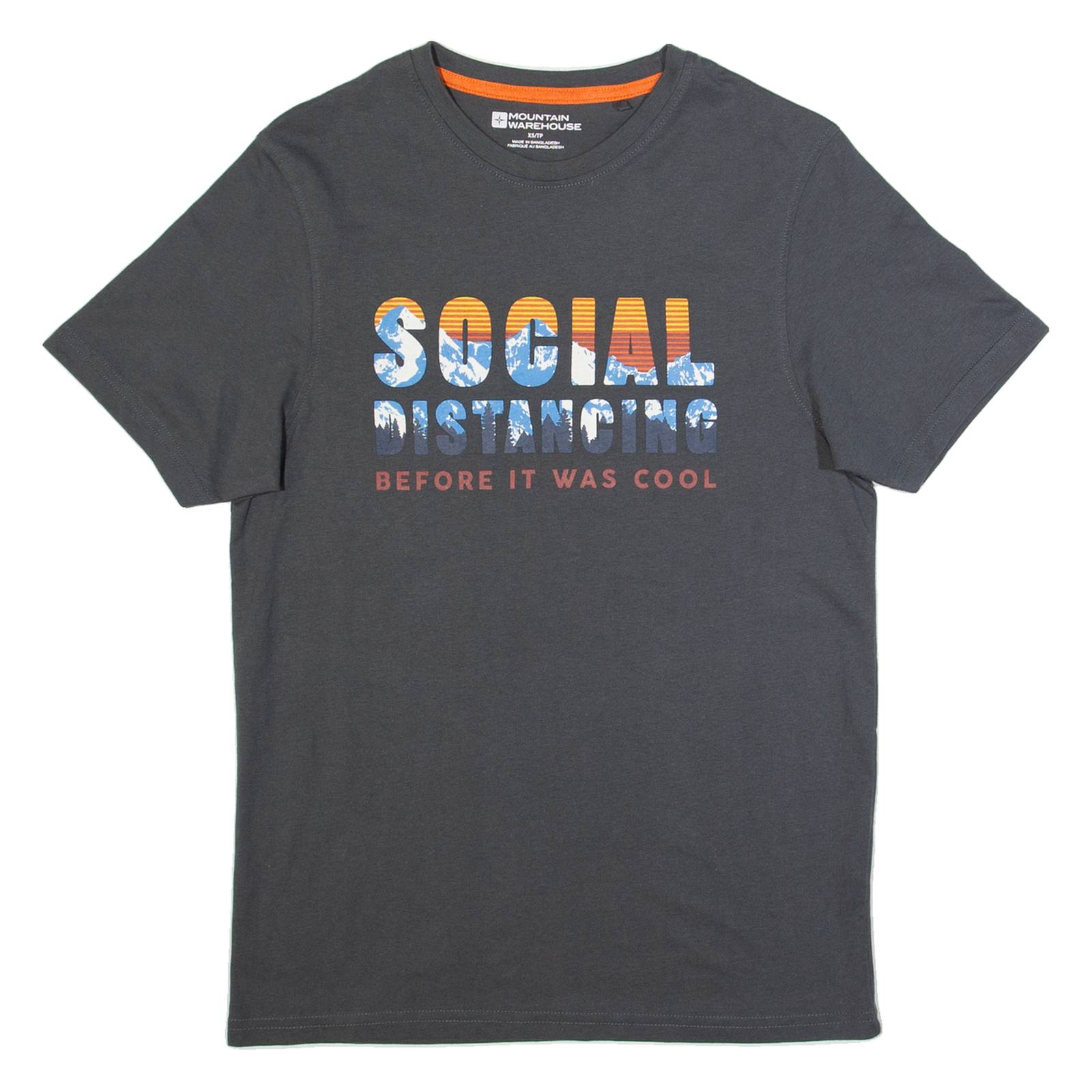 MOUNTAIN WAREHOUSE Mens T-Shirt Grey XS
