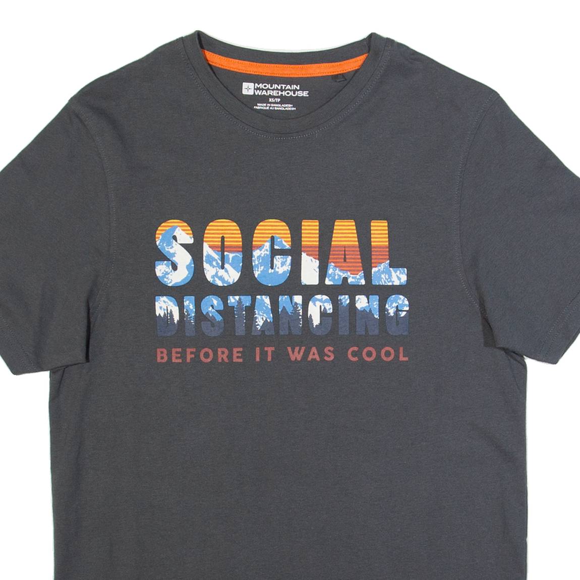 MOUNTAIN WAREHOUSE Mens T-Shirt Grey XS