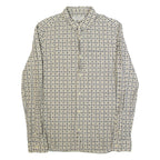 ALL SAINTS Mens Shirt Beige Spotted Long Sleeve S