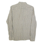 ALL SAINTS Mens Shirt Beige Spotted Long Sleeve S