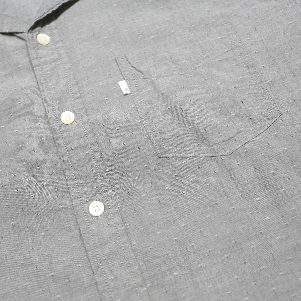 LEVI'S Mens Grey Cotton Short Sleeve Shirt XL Casual Relaxed Fit