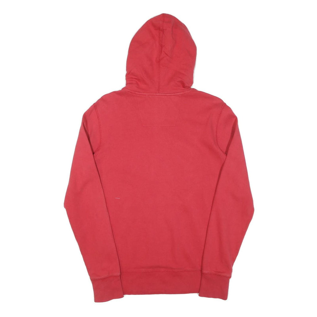 Mens Red Hoodie S Cotton Pullover with SF Logo Print