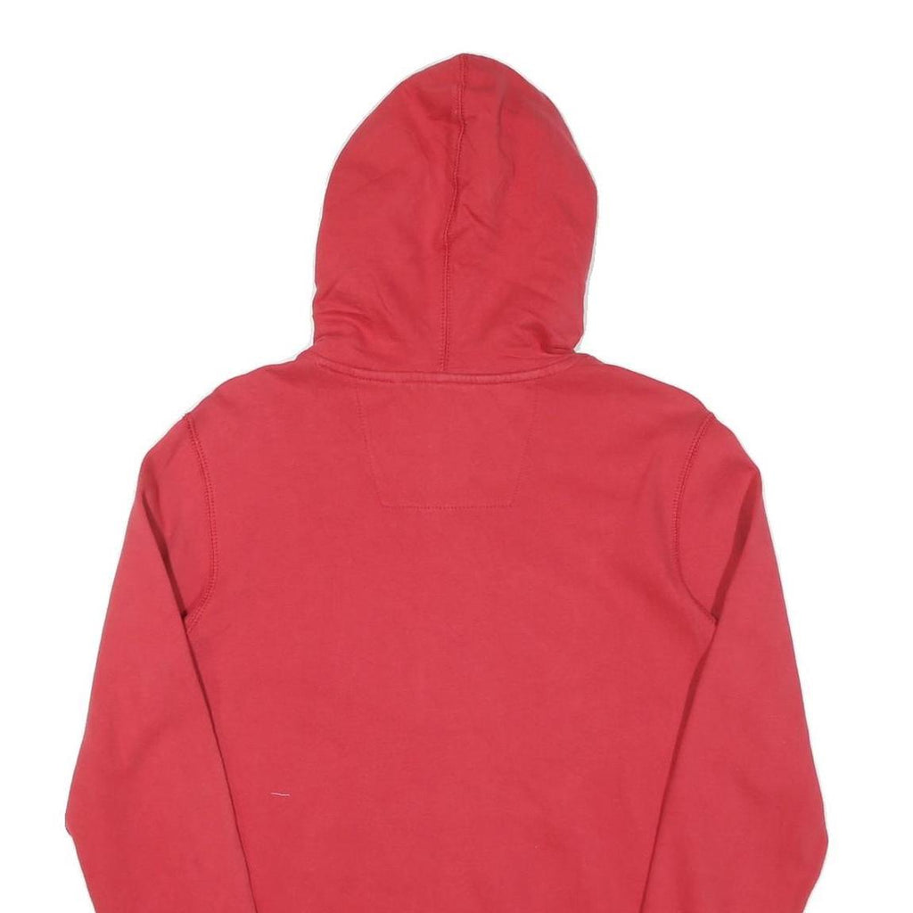 Mens Red Hoodie S Cotton Pullover with SF Logo Print