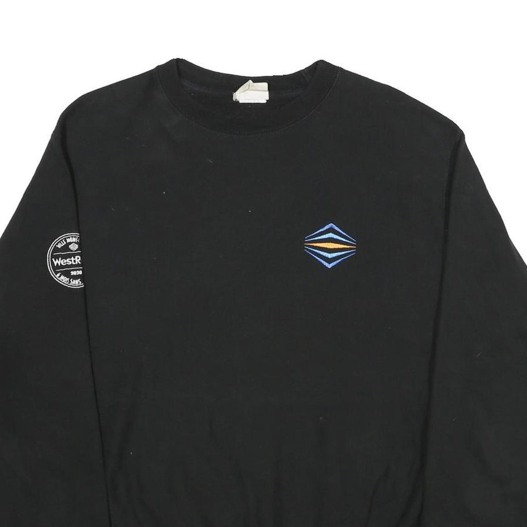 CHAMPION REVERSE WEAVE Mens Black WestRock Crew Neck M Cotton Blend Sweatshirt