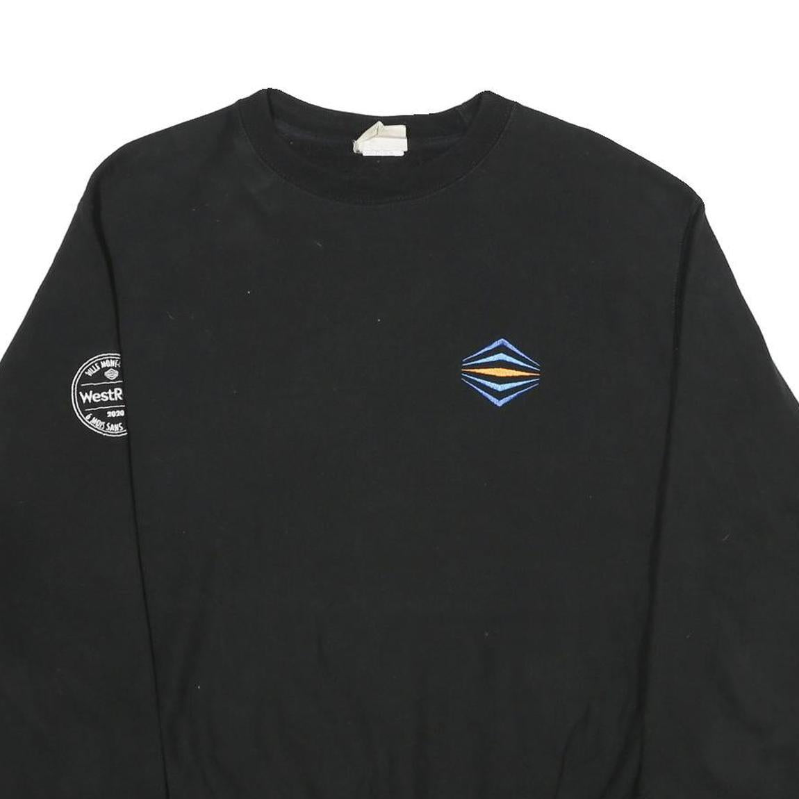 CHAMPION REVERSE WEAVE Mens Black WestRock Crew Neck M Cotton Blend Sweatshirt