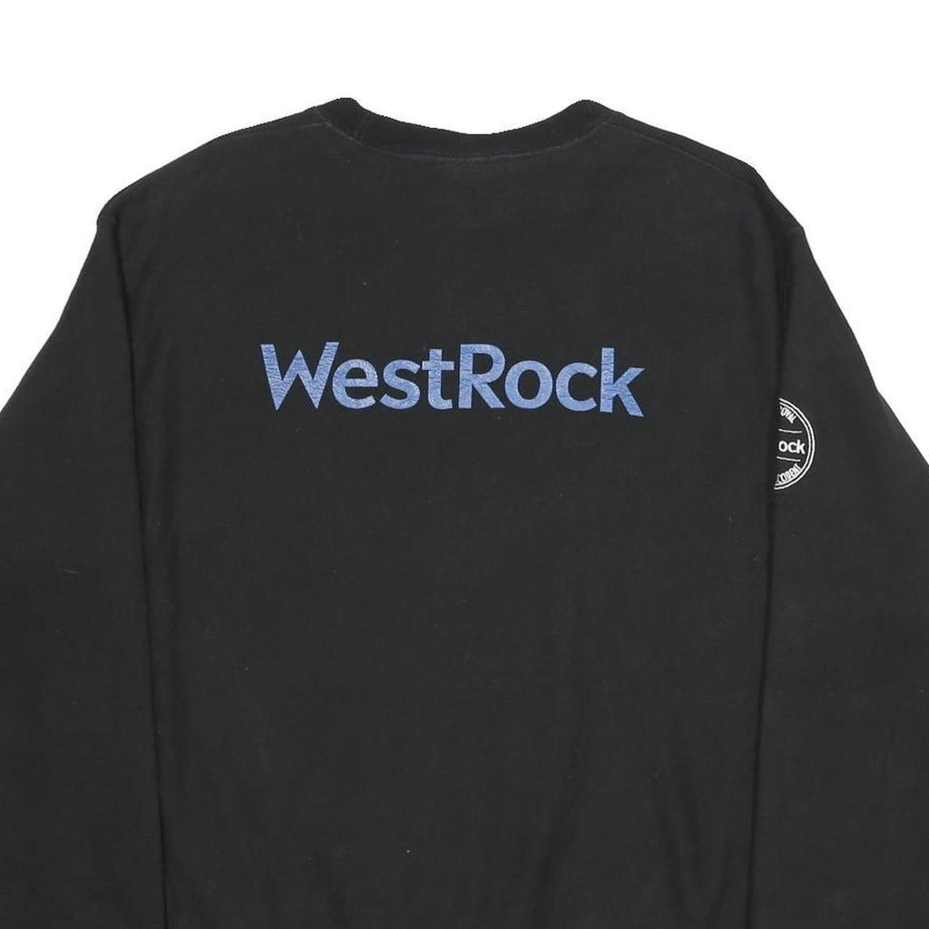 CHAMPION REVERSE WEAVE Mens Black WestRock Crew Neck M Cotton Blend Sweatshirt