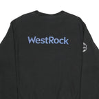 CHAMPION REVERSE WEAVE Mens Black WestRock Crew Neck M Cotton Blend Sweatshirt