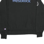 CHAMPION REVERSE WEAVE Mens Black WestRock Crew Neck M Cotton Blend Sweatshirt