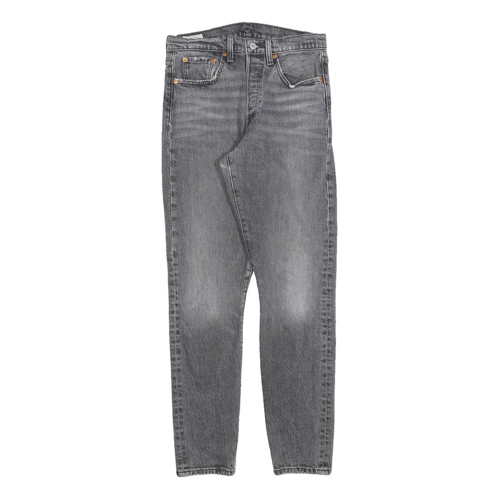 LEVI'S 501S Womens Jeans Grey Regular Skinny Denim Light W28 L28 Classic Fit