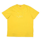 PUMA Mens Yellow Cotton Blend XL T-Shirt Short Sleeve Crew Neck Logo Print