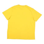PUMA Mens Yellow Cotton Blend XL T-Shirt Short Sleeve Crew Neck Logo Print