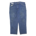 DICKIES Mens Relaxed Blue Denim Jeans W42 L32 Workwear Pockets Zip Closure