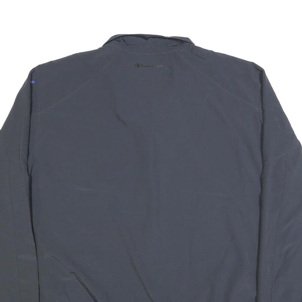 CHAMPION Mens Black Zip Jacket XL Polyester Blend Plain Lightweight Sportswear