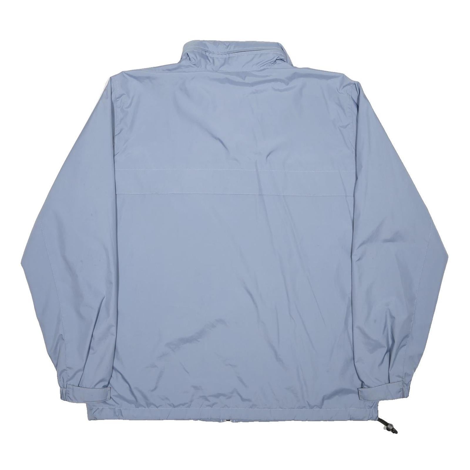 CARHARTT Mens Blue Jacket L Woven Plain Lightweight Zip Closure Casual