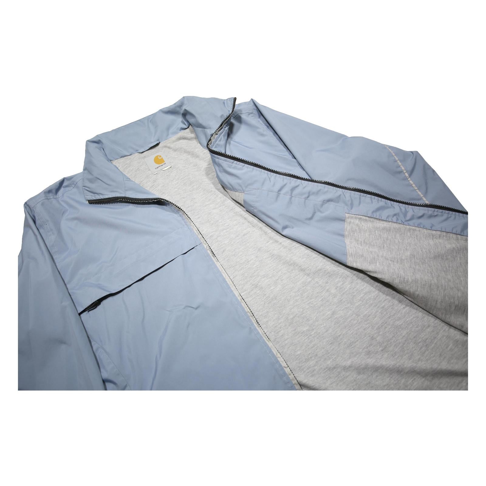 CARHARTT Mens Blue Jacket L Woven Plain Lightweight Zip Closure Casual