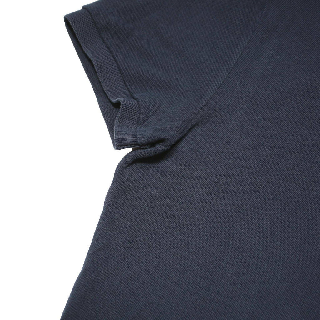TOMMY HILFIGER Mens Navy Blue Short Sleeve Plain Polo Shirt M Cotton Blend