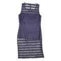 PHASE EIGHT Womens Blue Sheath Woven Striped Sleeveless Knee Length UK 14 Dress