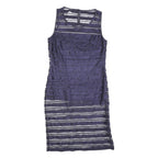 PHASE EIGHT Womens Blue Sheath Woven Striped Sleeveless Knee Length UK 14 Dress