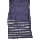 PHASE EIGHT Womens Blue Sheath Woven Striped Sleeveless Knee Length UK 14 Dress