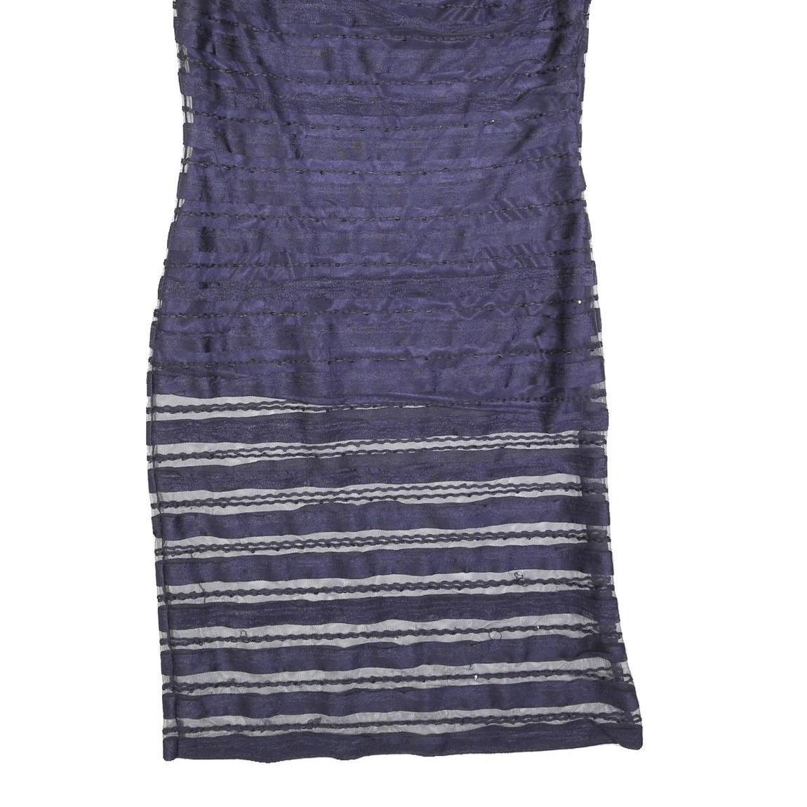 PHASE EIGHT Womens Blue Sheath Woven Striped Sleeveless Knee Length UK 14 Dress