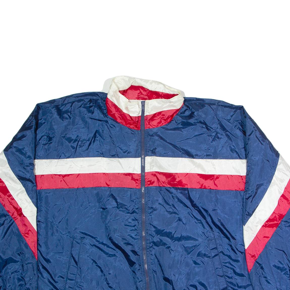 JOHN ASHFORD SPORT Mens Track Jacket Blue Nylon L