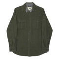 DAKOTA GRIZZLY Mens Green Cotton Blend Shirt M Casual Workwear Buttoned Pockets