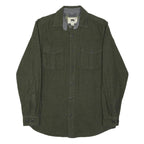 DAKOTA GRIZZLY Mens Green Cotton Blend Shirt M Casual Workwear Buttoned Pockets
