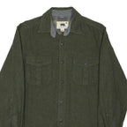 DAKOTA GRIZZLY Mens Green Cotton Blend Shirt M Casual Workwear Buttoned Pockets