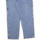 DICKIES Mens Jeans Blue Relaxed Loose Denim Light W38 L30 Workwear Zip Closure