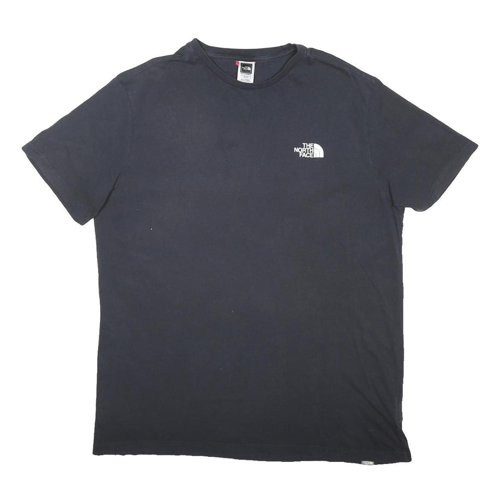 THE NORTH FACE Mens Black T-Shirt XL Short Sleeve Crew Neck Cotton Blend Casual