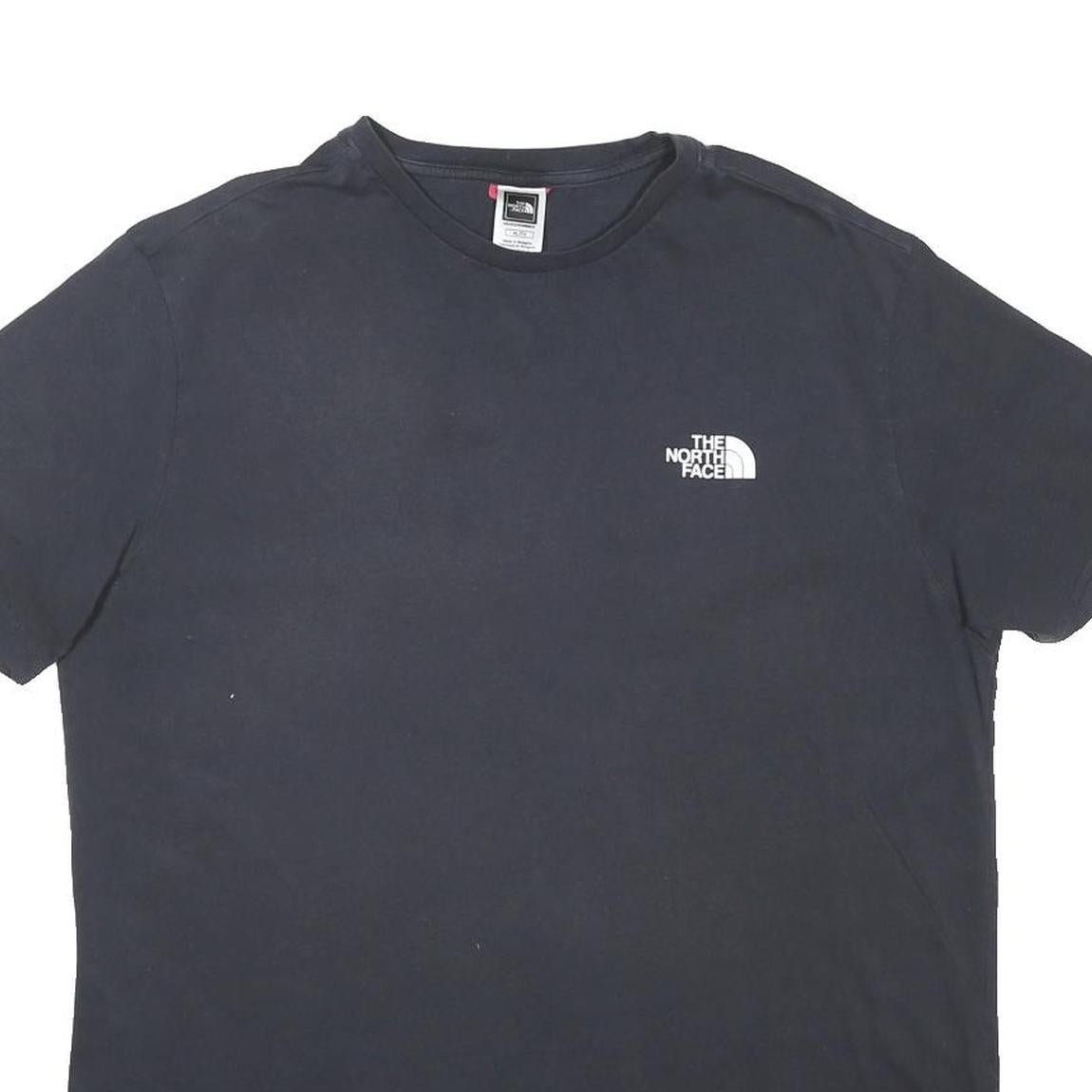 THE NORTH FACE Mens Black T-Shirt XL Short Sleeve Crew Neck Cotton Blend Casual