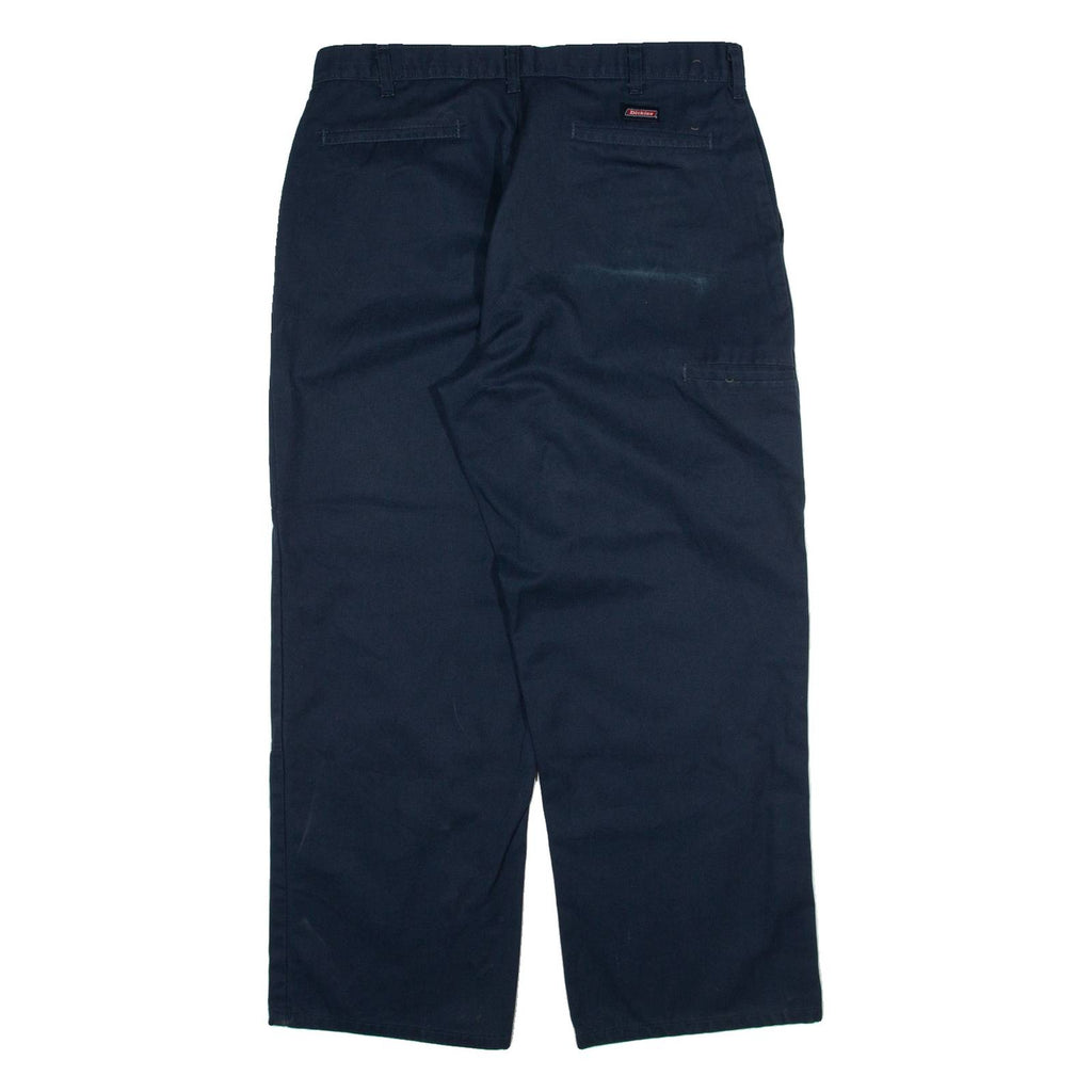 DICKIES Mens Trousers Blue Relaxed Straight W36 L30
