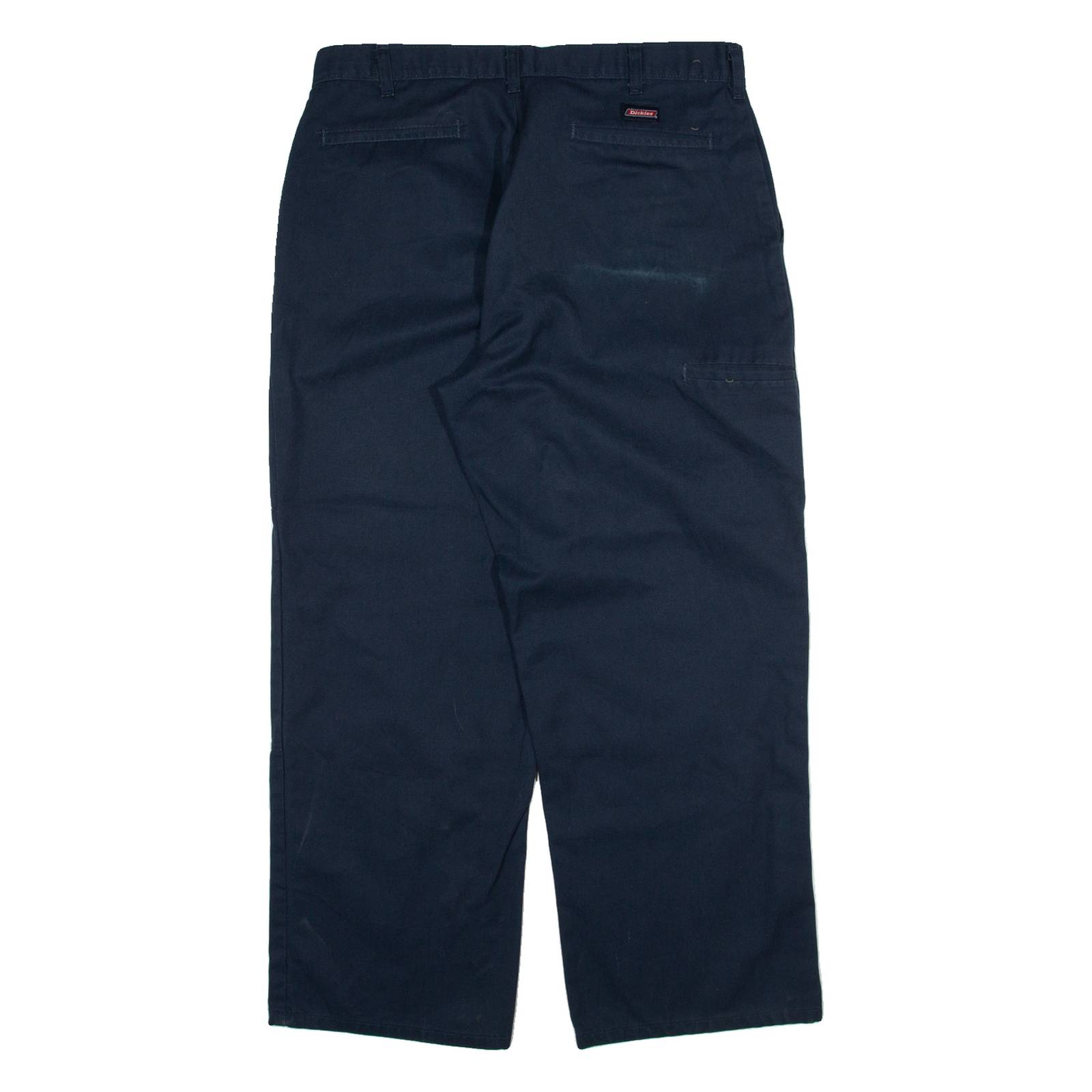 DICKIES Mens Trousers Blue Relaxed Straight W36 L30