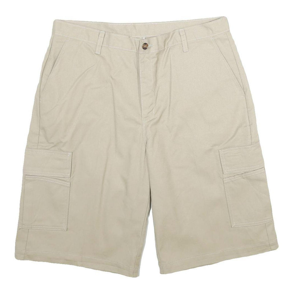 DICKIES Mens Shorts Beige Casual Cargo L W36 Workwear Pockets