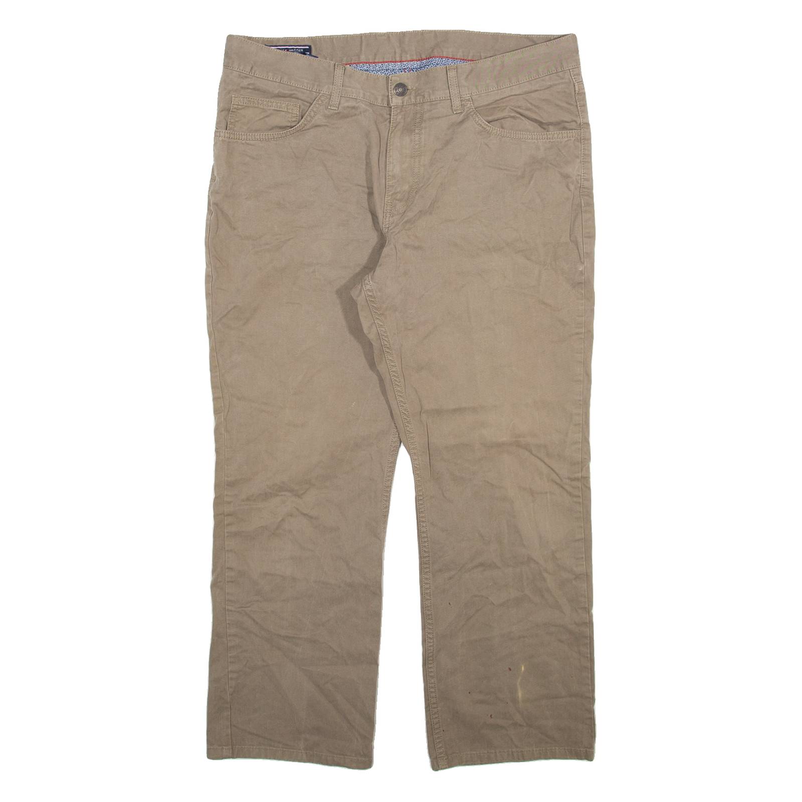 TOMMY HILFIGER Mens Trousers Grey Regular Straight W36 L26