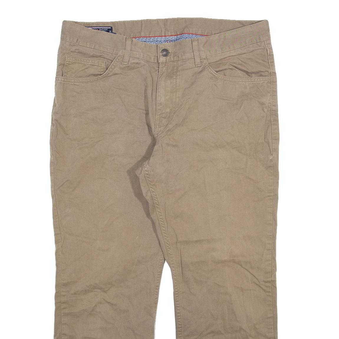 TOMMY HILFIGER Mens Trousers Grey Regular Straight W36 L26