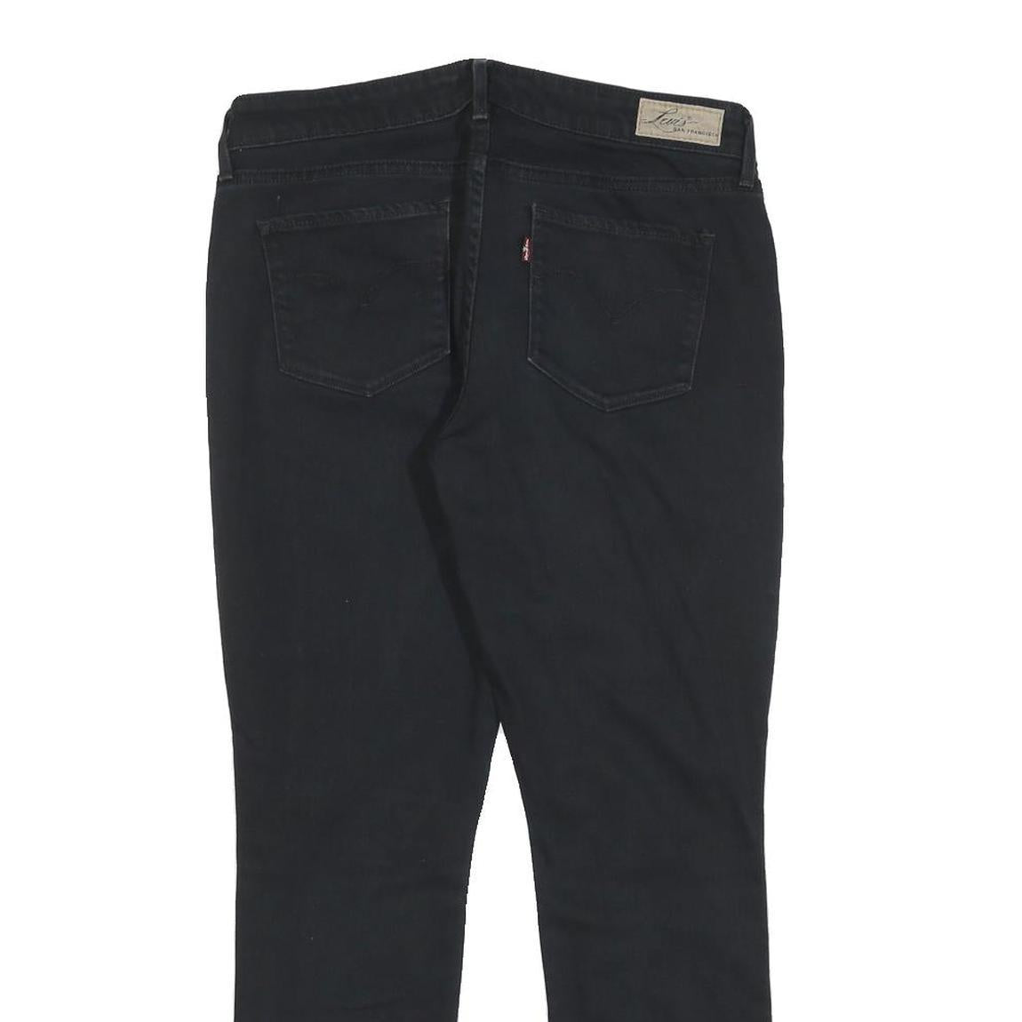 LEVI'S Womens Jeans Black Slim Skinny Denim W28 L26 Cotton Blend Zip Comfortable