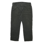 CARHARTT Mens Cotton Blend Black Regular Straight Trousers W38 L32 Workwear