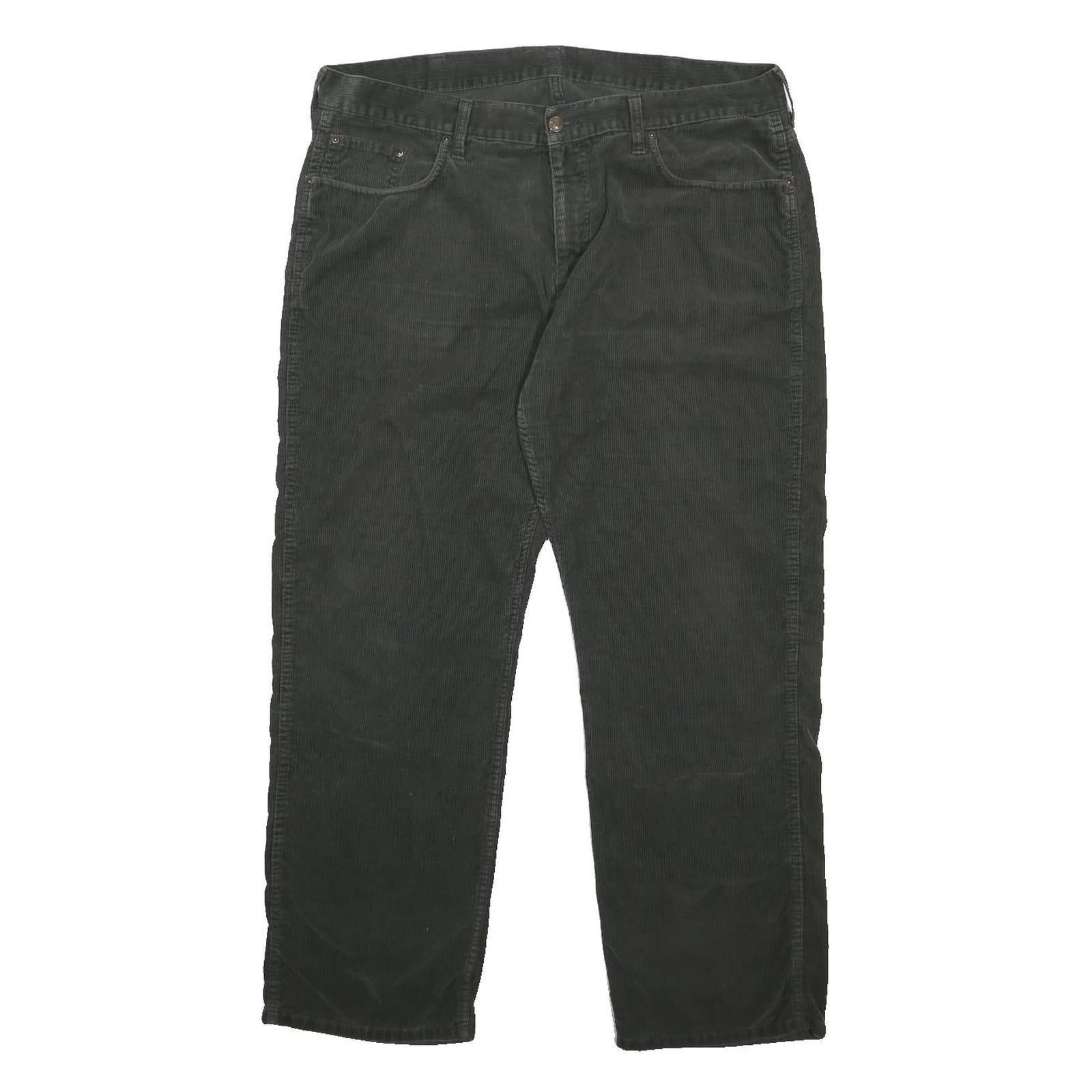 CARHARTT Mens Cotton Blend Black Regular Straight Trousers W38 L32 Workwear