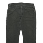 CARHARTT Mens Cotton Blend Black Regular Straight Trousers W38 L32 Workwear